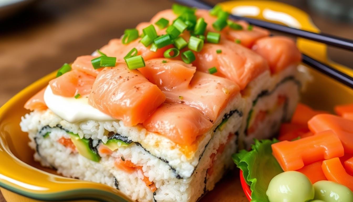 Salmon Sushi Bake Recipe